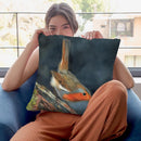 Robin Throw Pillow By David Stribbling