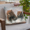 The Bears Are Coming Throw Pillow By David Stribbling