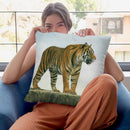 Tiger X Throw Pillow By David Stribbling