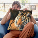 Tiger Viiii Throw Pillow By David Stribbling
