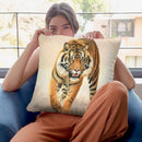 Tiger Viii Throw Pillow By David Stribbling