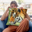 Tiger Vii Throw Pillow By David Stribbling