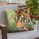 Tiger Hunt Throw Pillow By David Stribbling