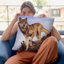 Wolf Tree Root Throw Pillow By David Stribbling
