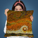 Rebekah'S Sky Throw Pillow By Dena Tollefson