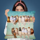 Birds Birds Birds Throw Pillow By Diogo Verissimo