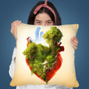 Exploring Heart Throw Pillow By Diogo Verissimo