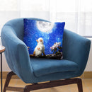 Feline Night Throw Pillow By Diogo Verissimo