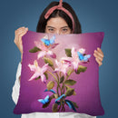 Purple Dawn Throw Pillow By Diogo Verissimo