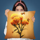 Sunset Bloom Throw Pillow By Diogo Verissimo