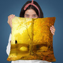 Sunset Walk Throw Pillow By Diogo Verissimo