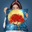 Swing Under A Golden Moonlight Throw Pillow By Diogo Verissimo