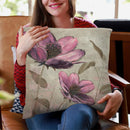 Plum Floral Ii Throw Pillow By Emily Adams