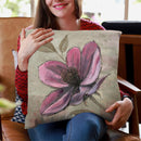 Plum Floral Iii Throw Pillow By Emily Adams