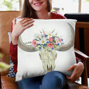 Bohemian Rising Ii On White Throw Pillow By Emily Adams