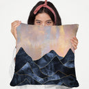 Mountainscape Throw Pillow By Elisabeth Fedrikson