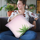 Succulent Simplicity I On Pink Throw Pillow By Felicity Bradley