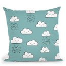 Neighborhood Pals Pattern Ic Throw Pillow By Farida Zaman