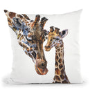 Giraffes Throw Pillow By George Dyachenko