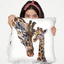 Giraffes Throw Pillow By George Dyachenko