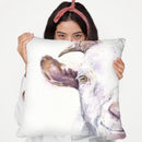Goat Throw Pillow By George Dyachenko
