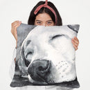 Lab Puppy Throw Pillow By George Dyachenko