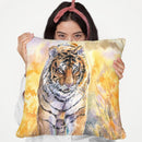 Tiger Throw Pillow By George Dyachenko