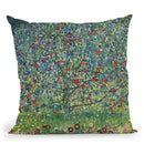 Apfelbaum Throw Pillow By Gustav Klimt