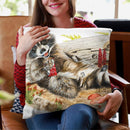 Chocolate Bandit Throw Pillow By Holly Simental