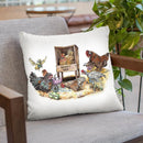 Life In The Coop Throw Pillow By Holly Simental
