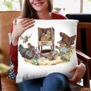 Life In The Coop Throw Pillow By Holly Simental
