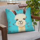 Llama Sue Throw Pillow By Image Conscious - by all about vibe