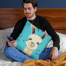 Llama Sue Throw Pillow By Image Conscious - by all about vibe
