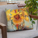 Water Globe Blossoms Throw Pillow By Image Conscious - by all about vibe