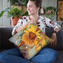 Water Globe Blossoms Throw Pillow By Image Conscious - by all about vibe