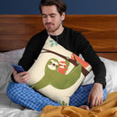 Mama Sloth Throw Pillow By Image Conscious - by all about vibe