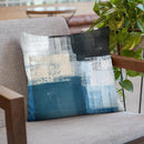 Abstract Blue Ii Throw Pillow By Image Conscious - by all about vibe