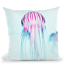 Jelly Fish Throw Pillow By Image Conscious - by all about vibe