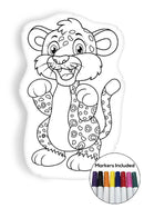 Cheetah coloring pillow Made In USA