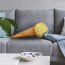 Ice Cream Cone Yellow Throw Pillow By All About Vibe