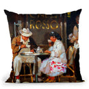 Breakfast At Cafe Rosso Throw Pillow By John Haskins - by all about vibe