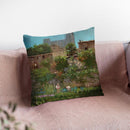 Monastery Gardens Throw Pillow By John Haskins - by all about vibe