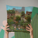 Monastery Gardens Throw Pillow By John Haskins - by all about vibe