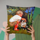 The Gardeners Assistant Throw Pillow By John Haskins - by all about vibe