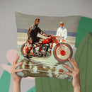 The Sandracer Throw Pillow By John Haskins - by all about vibe