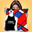 London This Way Throw Pillow by Jodi Pedri