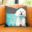 Loved Maltese/Loved Throw Pillow by Jodi Pedri