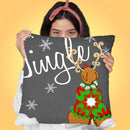 Jingle Throw Pillow by Jodi Pedri
