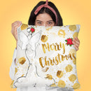 Merry Christmas Angel Throw Pillow by Jodi Pedri