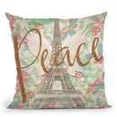 Paris Peace Throw Pillow by Jodi Pedri